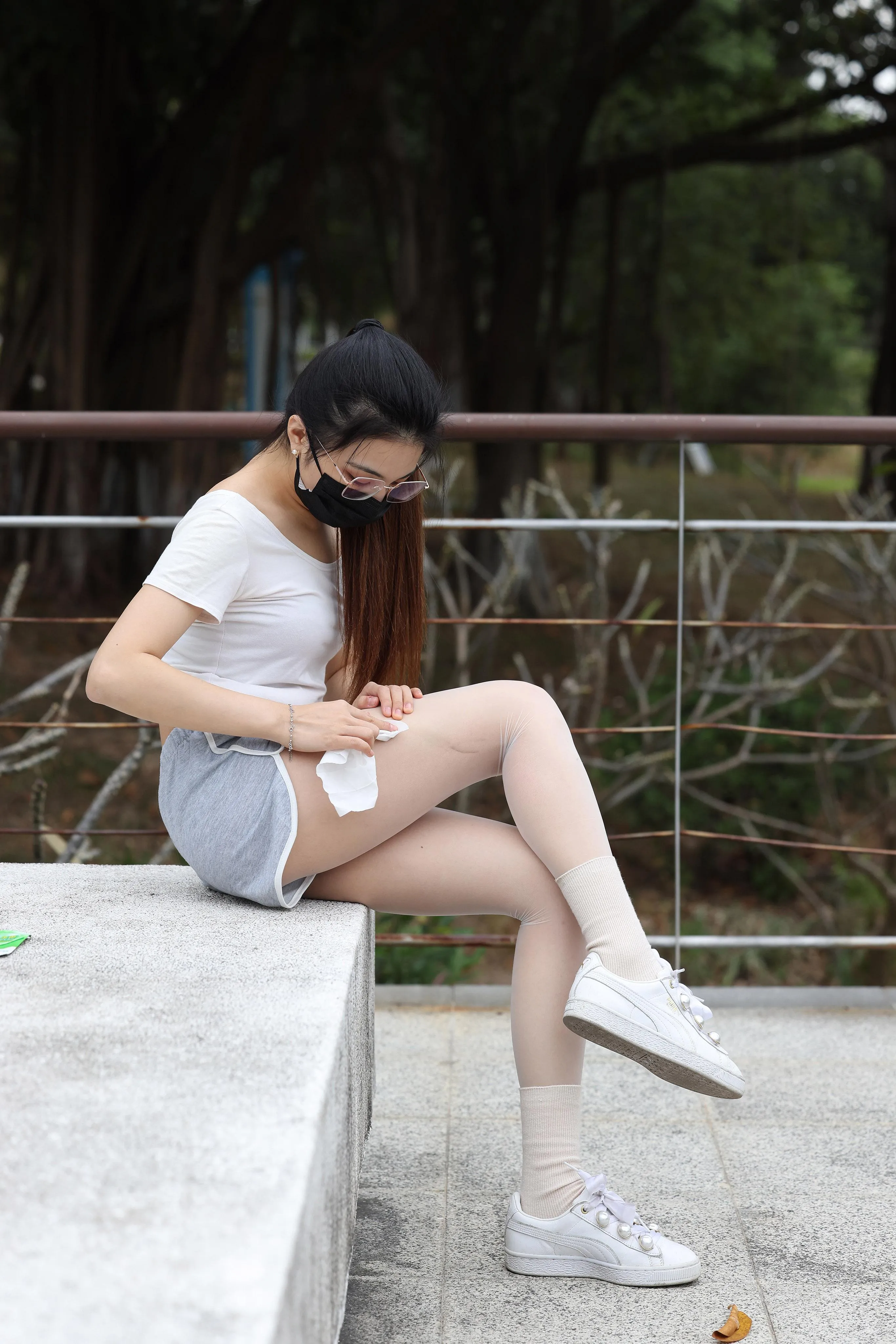 魔镜街拍 NO.176 辉辉街拍作品 大学城半日游遇见骑单车的女学生 [150P]插图6